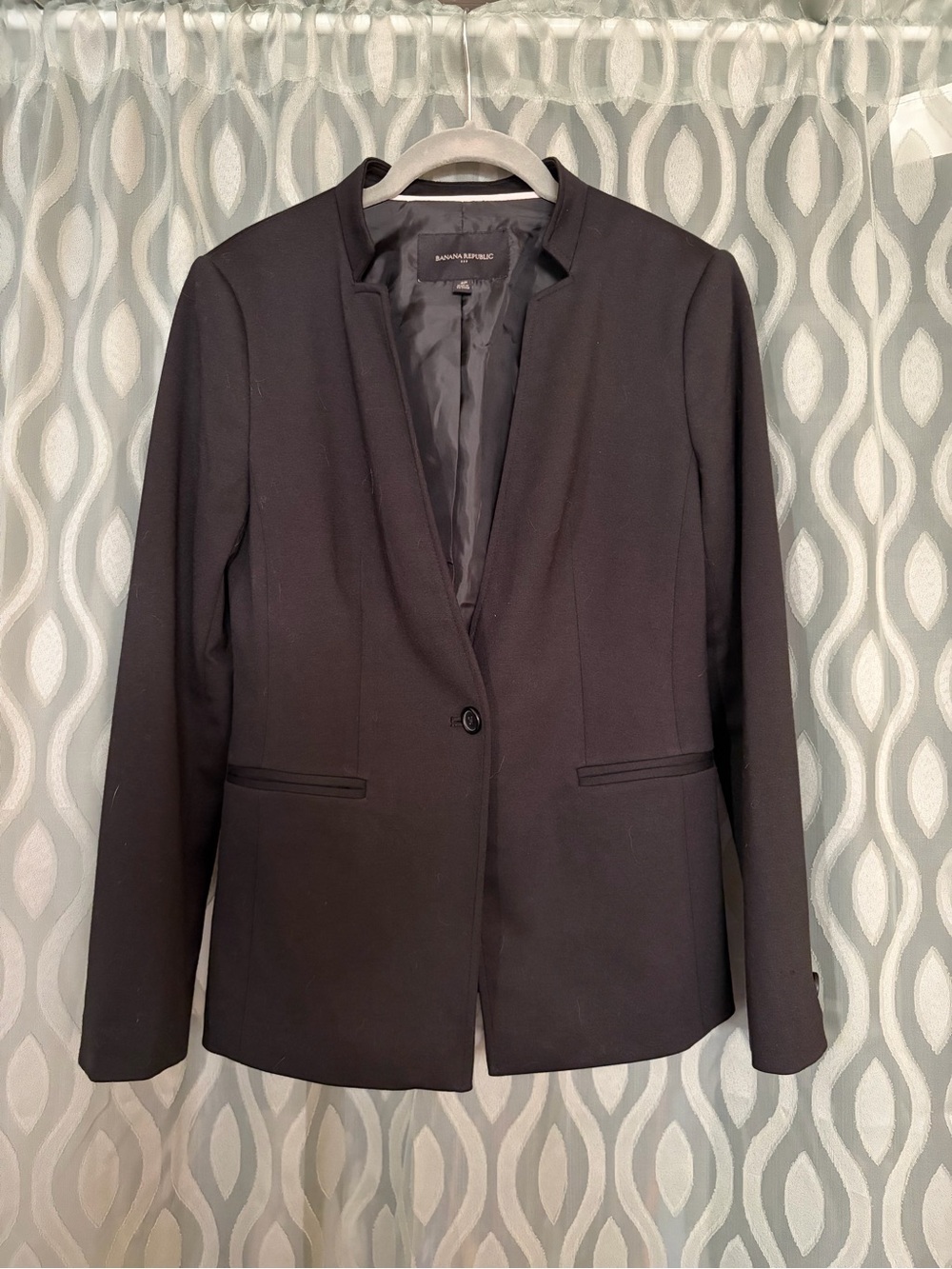 Banana Republic Women's Black Single-Button Blazer